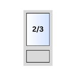 Glasfüllung 2/3